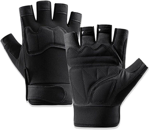 Motorcycle Gloves, MTB Cycling Gloves, Tactical Half, Finger Gloves, for Men and Women, for Outdoors, Camping, Hiking, Training Size L In Australia - Darrahopens
