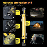 1 Piece LED Work Light, Magnetic LED Work Light Strip, 3000LM Rechargeable Inspection Light, Car Repair and Inspection, Vegetables