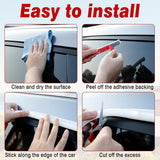 J Shape Rain Gutter, 3 m, Rain Gutter for Motorhomes, shaped, Rain Deflector, Self, Adhesive, Roof Rain Drain Strip for Truck, Boat, White