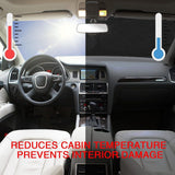 Sunshade Car Windshield Sunshade, Windshield Cover, 150x70CM, SUV, Pickup or Truck, Sunshade for Sedan Windows In Australia - Darrahopens
