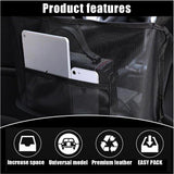Car accessories, Car handbag holder, Mesh pocket for wallet between the front seats, car storage organizer, universal accessory, black In Australia - Darrahopens
