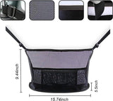 Car accessories, Car handbag holder, Mesh pocket for wallet between the front seats, car storage organizer, universal accessory, black