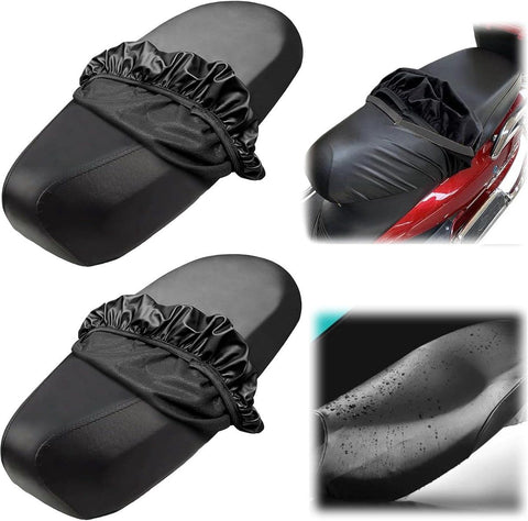 2 Pieces Waterproof motorcycle seat cover, sided motorcycle seat cover, Seat cover for motorcycles and scooters, Black