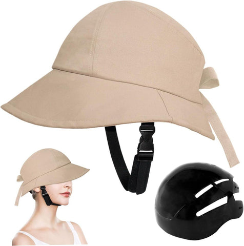 Bicycle helmet with visor, Women's bicycle helmet, Adjustable cycling cap with UV protection, Safe and comfortable sun hat, 60 cm In Australia - Darrahopens