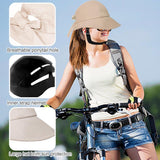 Bicycle helmet with visor, Women's bicycle helmet, Adjustable cycling cap with UV protection, Safe and comfortable sun hat, 60 cm