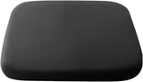 Crystal velvet seat cushion, ergonomic memory foam seat cushion, suitable for cars, comfortable and relieves tailbone pressure-black 40*40*4 cm In Australia - Darrahopens