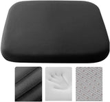 Crystal velvet seat cushion, ergonomic memory foam seat cushion, suitable for cars, comfortable and relieves tailbone pressure-black 45*45*4.5cm In Australia - Darrahopens
