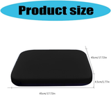 Crystal velvet seat cushion, ergonomic memory foam seat cushion, suitable for cars, comfortable and relieves tailbone pressure-black 45*45*4.5cm In Australia - Darrahopens