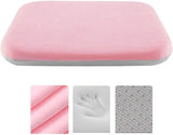 Crystal velvet seat cushion, ergonomic memory foam seat cushion, suitable for cars, comfortable and relieves tailbone pressure-pink 40*40*4 cm In Australia - Darrahopens