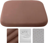 Crystal velvet seat cushion, ergonomic memory foam seat cushion, suitable for cars, comfortable and relieves tailbone pressure-brown 40*40*4 cm In Australia - Darrahopens