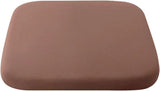 Crystal velvet seat cushion, ergonomic memory foam seat cushion, suitable for cars, comfortable and relieves tailbone pressure-brown 45*45*4.5cm