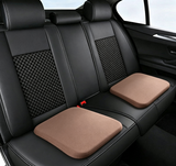 Crystal velvet seat cushion, ergonomic memory foam seat cushion, suitable for cars, comfortable and relieves tailbone pressure-brown 45*45*4.5cm In Australia - Darrahopens