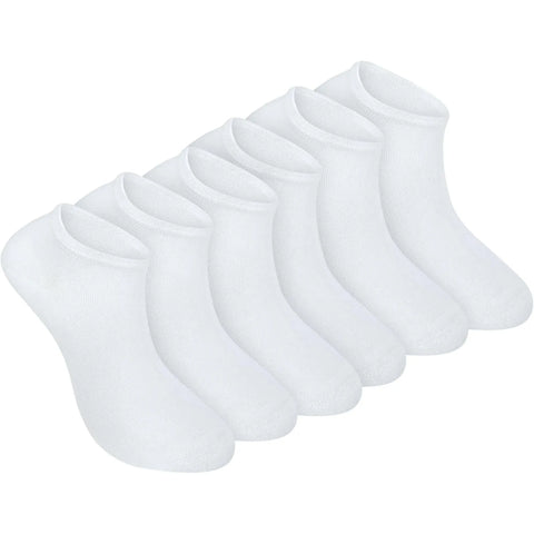 Sneaker Socks 100% Organic Cotton Invisible Low Cut for Women and Men White 6 Pack, Daily Comfort Use, for Men Women and Everyday Wear In Australia - Darrahopens