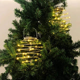 Solar Powered Spiral LED Hanging Lantern Waterproof Warm White Outdoor Decorative Light for Garden Patio Pathway In Australia - Darrahopens