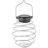 Solar Powered Spiral LED Hanging Lantern Waterproof Warm White Outdoor Decorative Light for Garden Patio Pathway