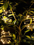 Solar Powered Spiral LED Hanging Lantern Waterproof Warm White Outdoor Decorative Light for Garden Patio Pathway In Australia - Darrahopens