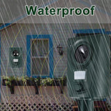 Ultrasonic Animal Deterrent Solar Powered Waterproof Outdoor Training Aid for Garden Yard Dark Green, Waterproof Design In Australia - Darrahopens