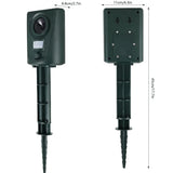 Ultrasonic Animal Deterrent Solar Powered Waterproof Outdoor Training Aid for Garden Yard Dark Green, Waterproof Design