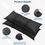 Umbrella Base Weights, 2 Pack Fillable Heavy Duty Weatherproof Sandbags for Cantilever Patio Umbrella, 100 LBS, Black