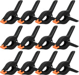 Plastic Spring Clamps Heavy Duty 6 Inch Backdrop Clips for Woodworking and Photography, Black, 12 Pack, Durable Plastic Construction In Australia - Darrahopens