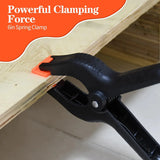 Plastic Spring Clamps Heavy Duty 6 Inch Backdrop Clips for Woodworking and Photography, Black, 12 Pack, Durable Plastic Construction In Australia - Darrahopens