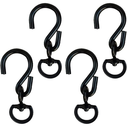 Swivel Plant Hanger Hooks, Heavy Duty Swivel Hooks for Hanging Plants, Indoor Outdoor Garden Use, Black 4 Pack In Australia - Darrahopens
