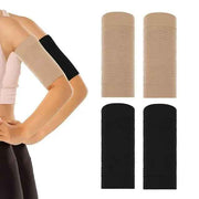 Women Arm Compression Sleeves 4 Pairs Elastic Slimming Upper Arm Shaper Wraps for Sports and Daily Wear Black Beige In Australia - Darrahopens