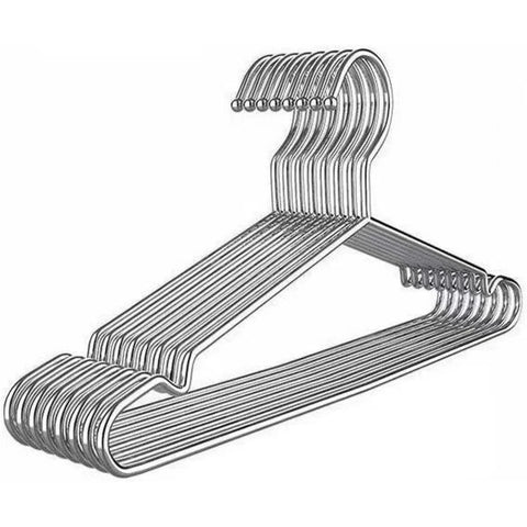 Stainless Steel Clothes Hangers, Heavy Duty Thickened Solid Metal Coat Hangers for Closet Organization, 5 Pack, Silver In Australia - Darrahopens