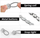 6 Pcs Collar Extenders for Men's Dress Shirts, Comfortable Spring Alloy Button Extenders for Shirts, Suits and Coats, Silver In Australia - Darrahopens