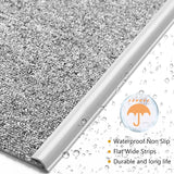 Carpet Edge Binding Trim Self Adhesive Flexible PVC Floor Transition Strip for Indoor Rugs Doormats and Robot Vacuums, Grey 600cm, 600cm (19.7ft) Size In Australia - Darrahopens