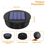 Solar Light Replacement Top Parts 4 Pack, 3.15 Inch LED Warm White Waterproof Kit for Hanging Lanterns, Waterproof Design