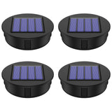 Solar Light Replacement Top Parts 4 Pack, 3.15 Inch LED Warm White Waterproof Kit for Hanging Lanterns, Waterproof Design