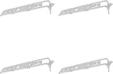 Dishwasher Mounting Bracket 4 Pack WD01X27759 Replacement Parts for GE Hotpoint Dishwashers Silver, Replacement Use