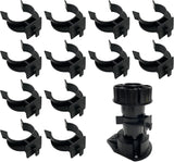 12 Pack Plinth Clips Kitchen Kick Board Toe Clips for Cabinet Leveler Legs, Fits Cabinets Sofa Tables, Black, for Home Kitchen Bathroom and Indoor Use In Australia - Darrahopens