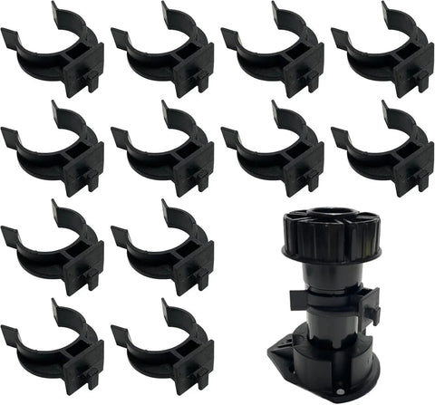 12 Pack Plinth Clips Kitchen Kick Board Toe Clips for Cabinet Leveler Legs, Fits Cabinets Sofa Tables, Black, for Home Kitchen Bathroom and Indoor Use In Australia - Darrahopens