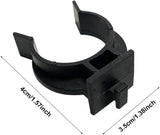 12 Pack Plinth Clips Kitchen Kick Board Toe Clips for Cabinet Leveler Legs, Fits Cabinets Sofa Tables, Black, for Home Kitchen Bathroom and Indoor Use