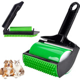 3 In 1 Pet Hair Remover, Reusable Washable Silicone Lint Roller for Couches Carpets and Clothing, Green Black, Daily Comfort Use In Australia - Darrahopens
