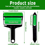 3 In 1 Pet Hair Remover, Reusable Washable Silicone Lint Roller for Couches Carpets and Clothing, Green Black, Daily Comfort Use In Australia - Darrahopens