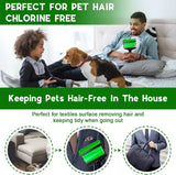 3 In 1 Pet Hair Remover, Reusable Washable Silicone Lint Roller for Couches Carpets and Clothing, Green Black, Daily Comfort Use