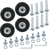 Luggage Replacement Wheels, Rubber Suitcase Repair Caster Kit with Ball Bearings for Travel Luggage, Heavy Duty, 50 x 18 mm, 4 Pack In Australia - Darrahopens