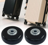 Luggage Replacement Wheels, Rubber Suitcase Repair Caster Kit with Ball Bearings for Travel Luggage, Heavy Duty, 50 x 18 mm, 4 Pack