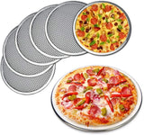 Mini Pizza Screen 6 Pack Aluminum Seamless Baking Pan with Holes for Crispy Oven Crust, Commercial Use, 6 Inch In Australia - Darrahopens