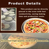 Mini Pizza Screen 6 Pack Aluminum Seamless Baking Pan with Holes for Crispy Oven Crust, Commercial Use, 6 Inch In Australia - Darrahopens
