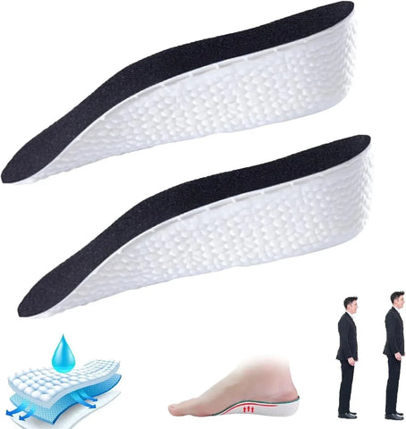 Orthopedic Height Increase Insoles with 1 Inch Lift, Arch Support Heel Cushion for Daily Wear, Black, Practical Everyday Use In Australia - Darrahopens