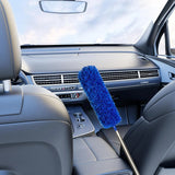 Cobweb Duster Set with 100 Inch Extension Pole, Washable Ceiling Fan Cleaning Kit for High Ceilings, Blue, Practical Everyday Use