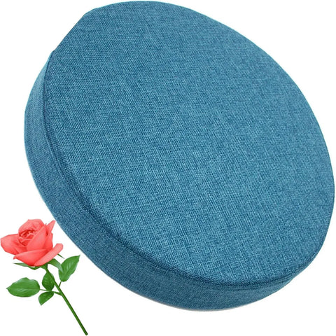 Round Seat Cushion Pad, Soft Foam, Anti Slip, Washable for Chair Stool Office, Blue, 17 x 2 Inch, Daily Comfort Use In Australia - Darrahopens