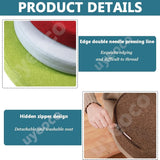 Round Seat Cushion Pad, Soft Foam, Anti Slip, Washable for Chair Stool Office, Blue, 17 x 2 Inch, Daily Comfort Use In Australia - Darrahopens