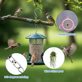 12 PCS Swivel Hanging Hooks Clips, 360 Degree Rotating Stainless Steel for Wind Chimes Bird Feeders Outdoor Ornaments, Silver In Australia - Darrahopens