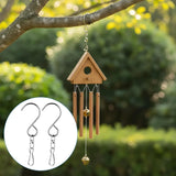 12 PCS Swivel Hanging Hooks Clips, 360 Degree Rotating Stainless Steel for Wind Chimes Bird Feeders Outdoor Ornaments, Silver In Australia - Darrahopens