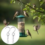 12 PCS Swivel Hanging Hooks Clips, 360 Degree Rotating Stainless Steel for Wind Chimes Bird Feeders Outdoor Ornaments, Silver In Australia - Darrahopens